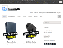 Tablet Screenshot of franconia-lite.de